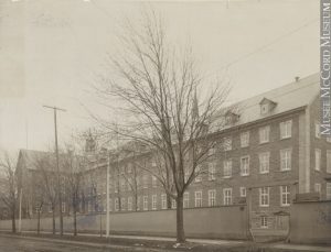 Grey Nuns Convent building from Guy Street, Montreal, QC, about 1890